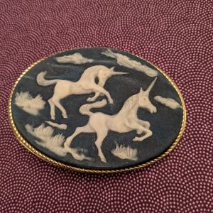 Vintage Unicorn Belt Buckle